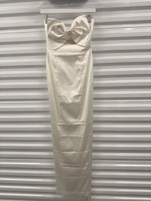 Sau Lee Esther Strapless Column Gown White Womens Size 2 thumbnail 4