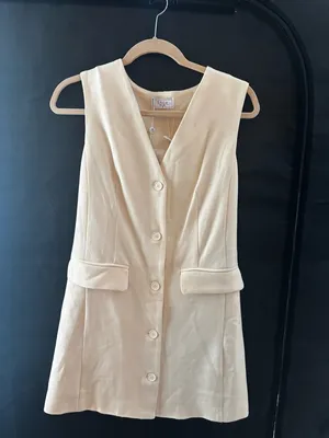 Sage The Label Button Suit Style Mini Dress, NWT thumbnail 2