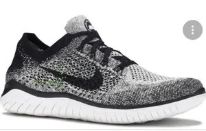 Nike Free Run sneakers‎ black gray white size 8.5 thumbnail 1