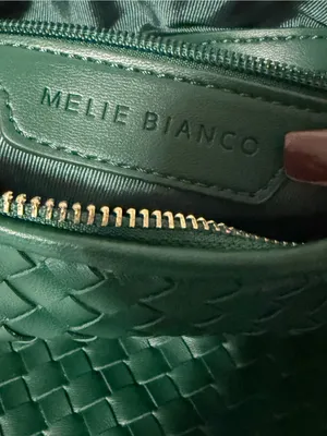 Melie Bianco Dark Green Woven Hobo Bag thumbnail 3