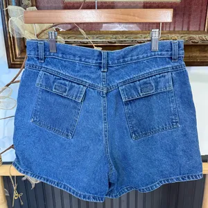 Vintage Too Hot Y2K Denim Utility Shorts High Rise Blue Size 12💛🍄 thumbnail 5
