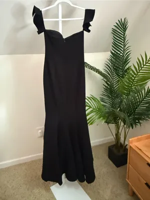 Likely Sunset Gown black off the shoulder dress size 0‎ thumbnail 6