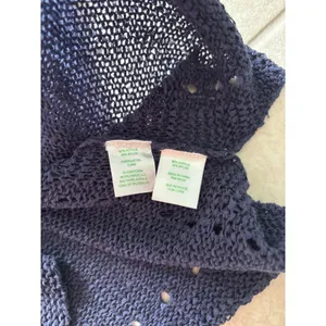 Lilly Pulitzer Vest Womens Medium Blue‎ Crochet Beachy Coastal Quiet Luxury thumbnail 5