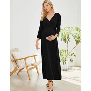 NEW Coolmee Maternity Dress V-Neck M 3/4 Sleeve M thumbnail 2