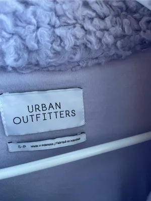Urban Outfitters Lavender Sherpa Button-Front Jacket Size S thumbnail 2