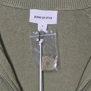 Song of Style Olive Green Knit Mini Dress Long Sleeve Full Zip‎ Up Sz S thumbnail 4