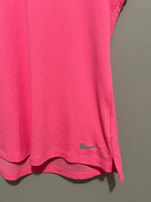 Nike Women’s Hot Pink Sleeveless Dri-FIT Tank thumbnail 3