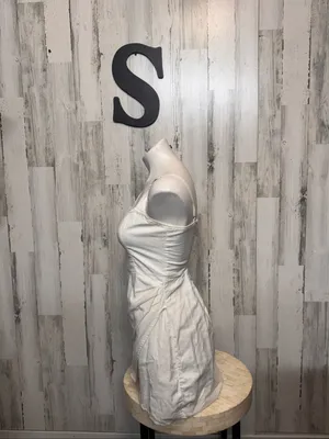 Abercrombie & Fitch White Linen Wrap Skort Dress Romper Womens Size S thumbnail 5