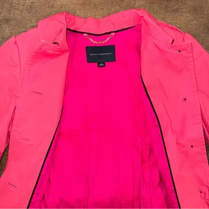 Banana Republic Pink Y2K Style Belted Trench Coat thumbnail 11