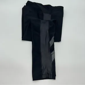 90 Degree By Reflex Women’s Black w/3 Shades of Gray Accent Leggings-Size L thumbnail 6