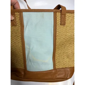 Thirty-one little dreamer tote shoulder bag tan straw‎ exterior casual neutral thumbnail 3