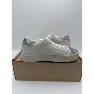 P448 S24Thea Women's Sneakers US Size 6.5 / EU Size 37 White/Silver Glitter New thumbnail 7