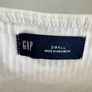 Gap Womens Ribbed Button Front Tank Top Off White Small NWT thumbnail 3