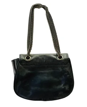 Madewell 1937 Leather Purse Handbag Grey Flap Crossbody Shoulder thumbnail 6