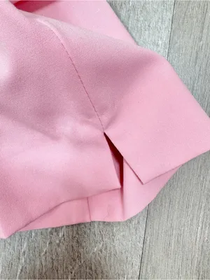 Zara Mid Rise Crop Ankle Trouser Dress Pants Pink Size 6 Office Career Chino thumbnail 5