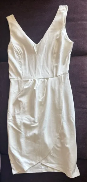 Women's Wrap V Neck Bodycon Ruched Cocktail Party Wedding gender reveal medium thumbnail 1