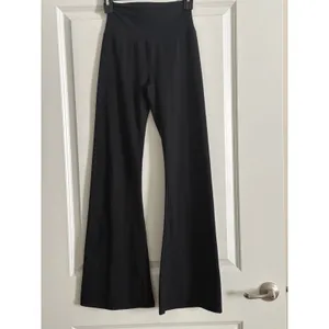 OFFLINE by Aerie Black OG Cotton High Rise Flare Leggings Small thumbnail 3
