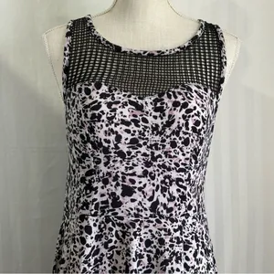 Xhilaration Animal Print Sweetheart Dress Junior L EUC thumbnail 4