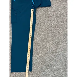 Carhartt Force Women Scrub Pants Teal Nurse Vet Medical Drawstring Regular M thumbnail 5
