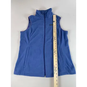 Columbia Fleece Vest Size L Periwinkle Blue Full Zip thumbnail 4