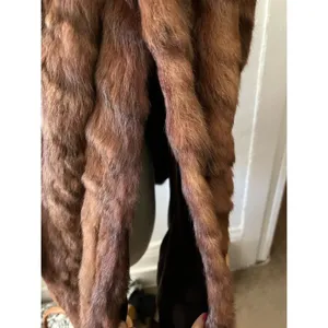 Vtg 50s 60s Rabbit Fur Cape L Old Hollywood Quiet Luxury Mob Wife Elegant Regal thumbnail 7