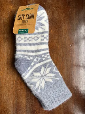 Socks All in Motion Heavyweight Fair Isles Crew + Northeast outfitter cozy cabin thumbnail 6