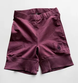 FP Movement Free People Womens Ribbed Biker Shorts Purple High Rise‎ XS thumbnail 1