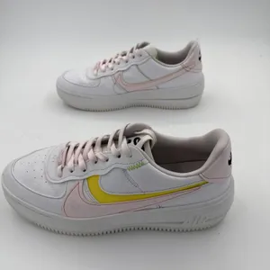 Nike Air Force 1 PLT.AF.ORM White Pearl Pink Yellow Women's Size 10.5 thumbnail 4