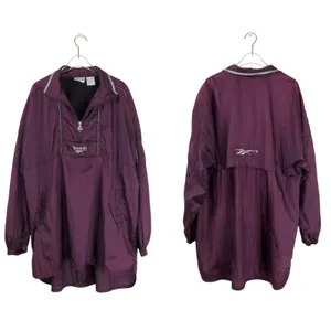 1990s Vintage Reebok Purple Wind Breaker Jacket Retro Streetwear thumbnail 15