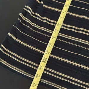 Lauren Ralph Lauren Striped Black and Gold‎ Top thumbnail 4
