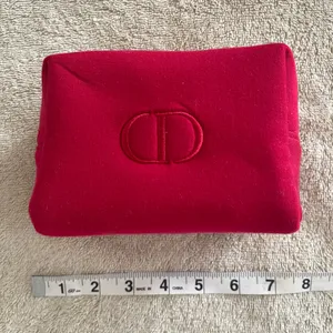 Christian Dior Red Cosmetic Bag with Gold Accents Valentine’s Day essential thumbnail 4
