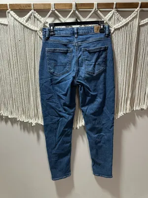 American Eagle Outfitters Women's High-Rise Slim Jeans in Blue thumbnail 2