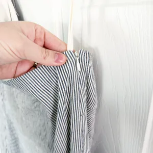 Antonio Melani Charlie Striped Linen Blend One Shoulder Bow Shift Mini Dress thumbnail 8
