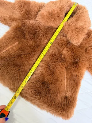 Abercrombie & Fitch Women’s XS Brown Faux Fur Cropped Jacket Zip Chic Glam Y2K thumbnail 7