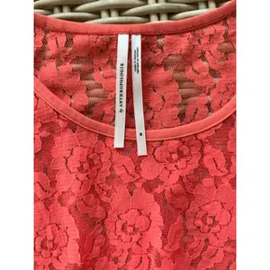 Anthropologie Floral Lace Crop Top medium layered maximalist boho‎ prairie thumbnail 4