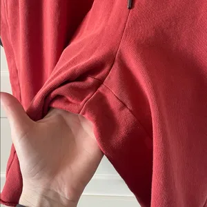 Old Navy Women’s Fired Clay Red Mid Rise Easy Vintage Drawstring Shorts - Large thumbnail 4