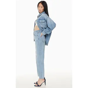 Aritzia Denim Forum The Joni High Rise Loose 29L Jeans Blue Size 27 thumbnail 2
