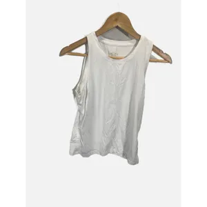 Lilly Pulitzer Tank Top Womens Medium White Luxletic Ruched Side Athletic Yoga thumbnail 2