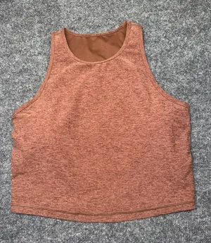 Vuori Rust Heather Cropped Tank - Women's thumbnail 1
