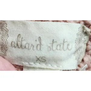 Altard State Fuzzy Teddy Bear Hoodie Pink Long Sleeve‎ Casual Womens XS thumbnail 3