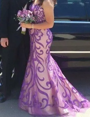 Disney Purple Formal Gown thumbnail 1