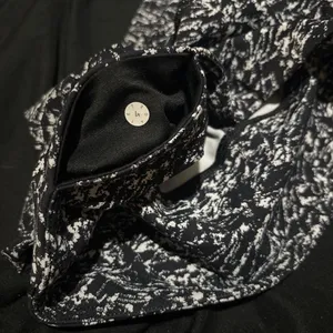 Lululemon Black White Pattern High Rise Leggings 4 Yoga Running Workout Pants thumbnail 5