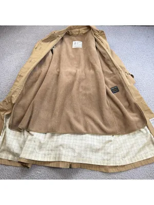 Vintage London Fog Maincoats Full Length Tan Belted Trench Coat Womens 10 P USA thumbnail 6
