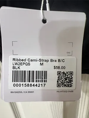 Ribbed Cami-Strap Bra B/C thumbnail 6