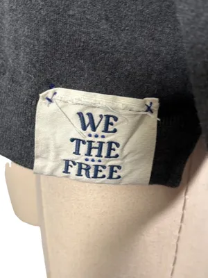 Free People We the Free Dayton Pullover in Cosmic Blue Size Medium thumbnail 10