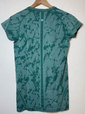 Lululemon Swiftly Tech short sleeve crew Heather Forage Teal size 8 thumbnail 4