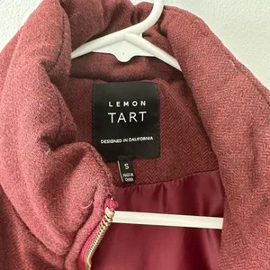 Lemon Tart Vest Women's Small Burgundy Skyros Wool Quilted Winter Gorpcore thumbnail 8