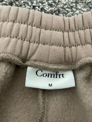 Unisex COMFRT Cloud Sweatpants Latte Size M Tan Size M thumbnail 5