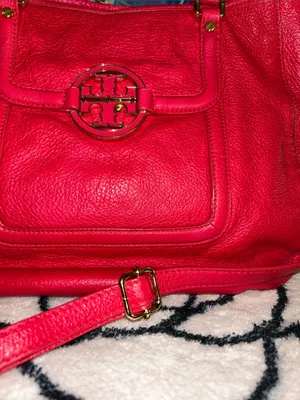 Tory Burch Hot Pink Leather Satchel with Detachable Strap thumbnail 2