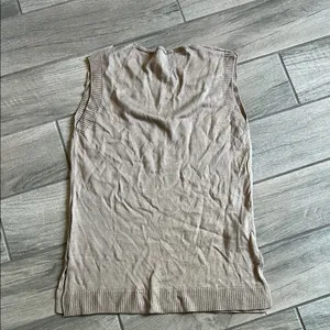 Women's Tan Sleeveless Sweater thumbnail 5
